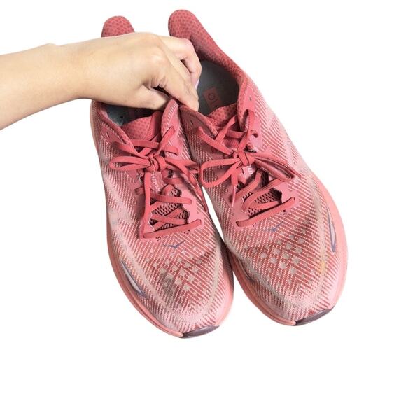 Hoka‎ One Clifton Running Sneakers Size 12B Red - Picture 8 of 14